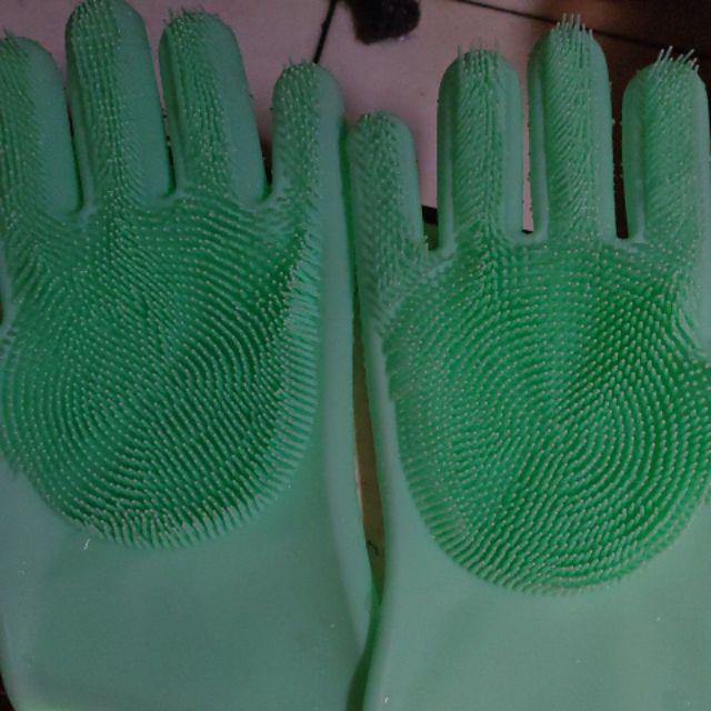 Silicone Dishwashing Gloves Magic Glove Sarung Tangan Cuci Piring