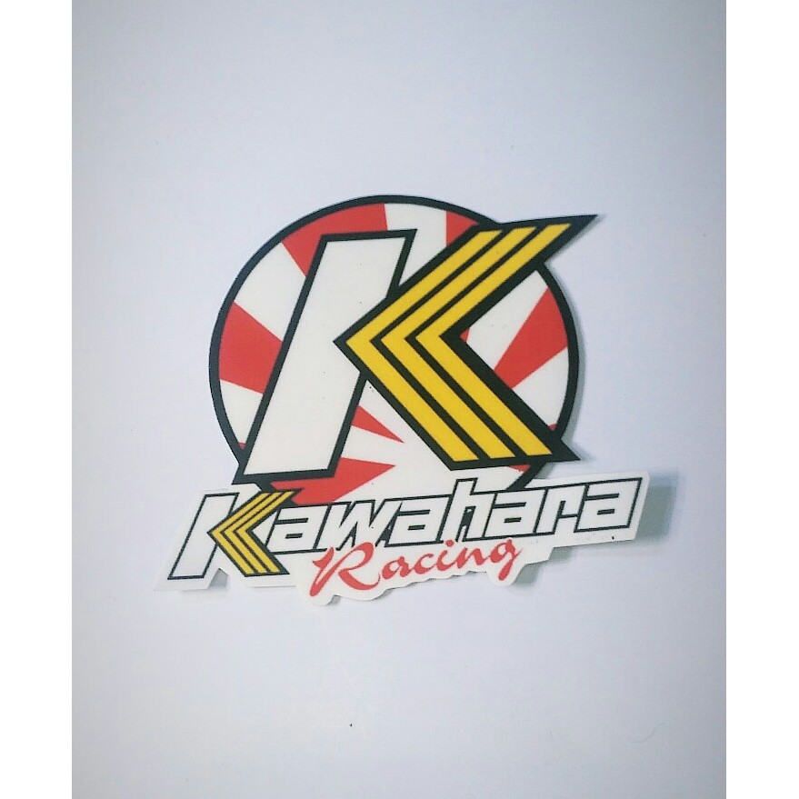 STIKER RACING LOGO CUSTOM/STIKER MOTOR/STIKER KAWAHARA RACING