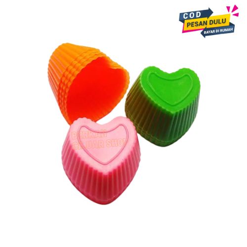12pcs Cetakan Kue Putu Ayu Hati / Cetakan Putri Ayu Love / Cetakan Puding Jelly Agar Love Plastik