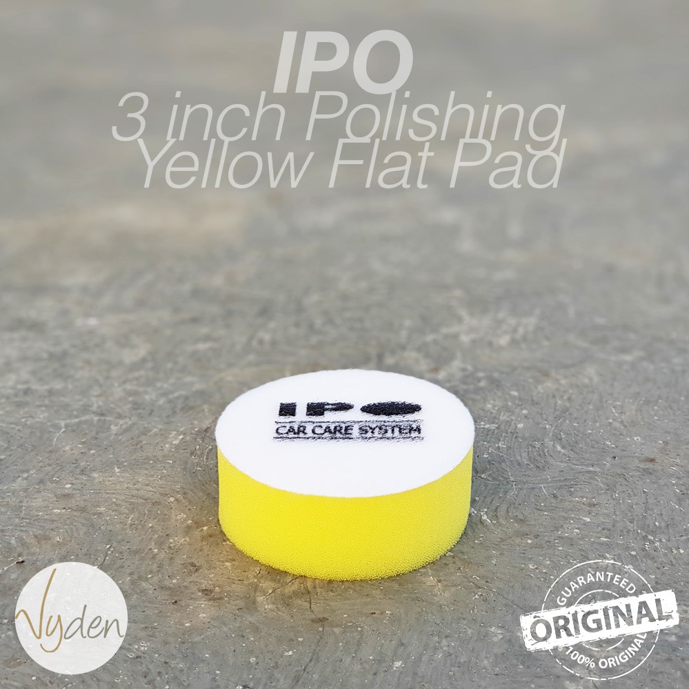 IPO Yellow Polishing Pad 3 inch Flat Kompon Halus Busa Mesin Poles Mobil MURAH