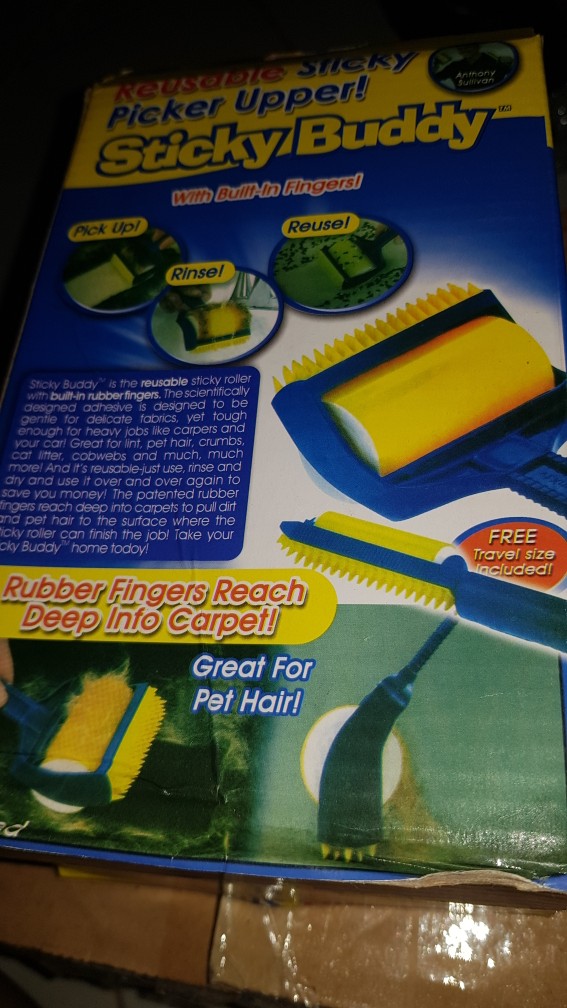 Best Sticky Buddy - Rol Pembersih & Pengangkat Bulu & Kotoran Serbaguna - As Seen On Tv