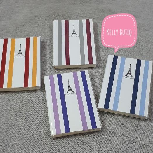 

jual Buku Tulis Bersampul Catatan Mini Diary Notebook Motif Garis Paris