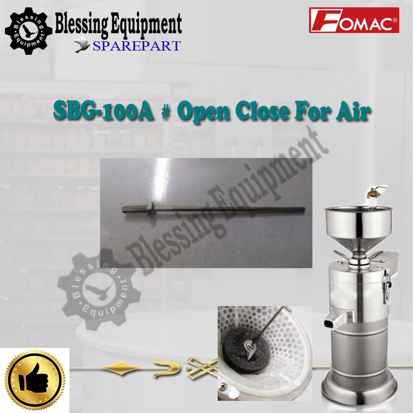 SBG-100A Sparepart Open Close For Air Mesin Susu Soya / Kedelai Fomac