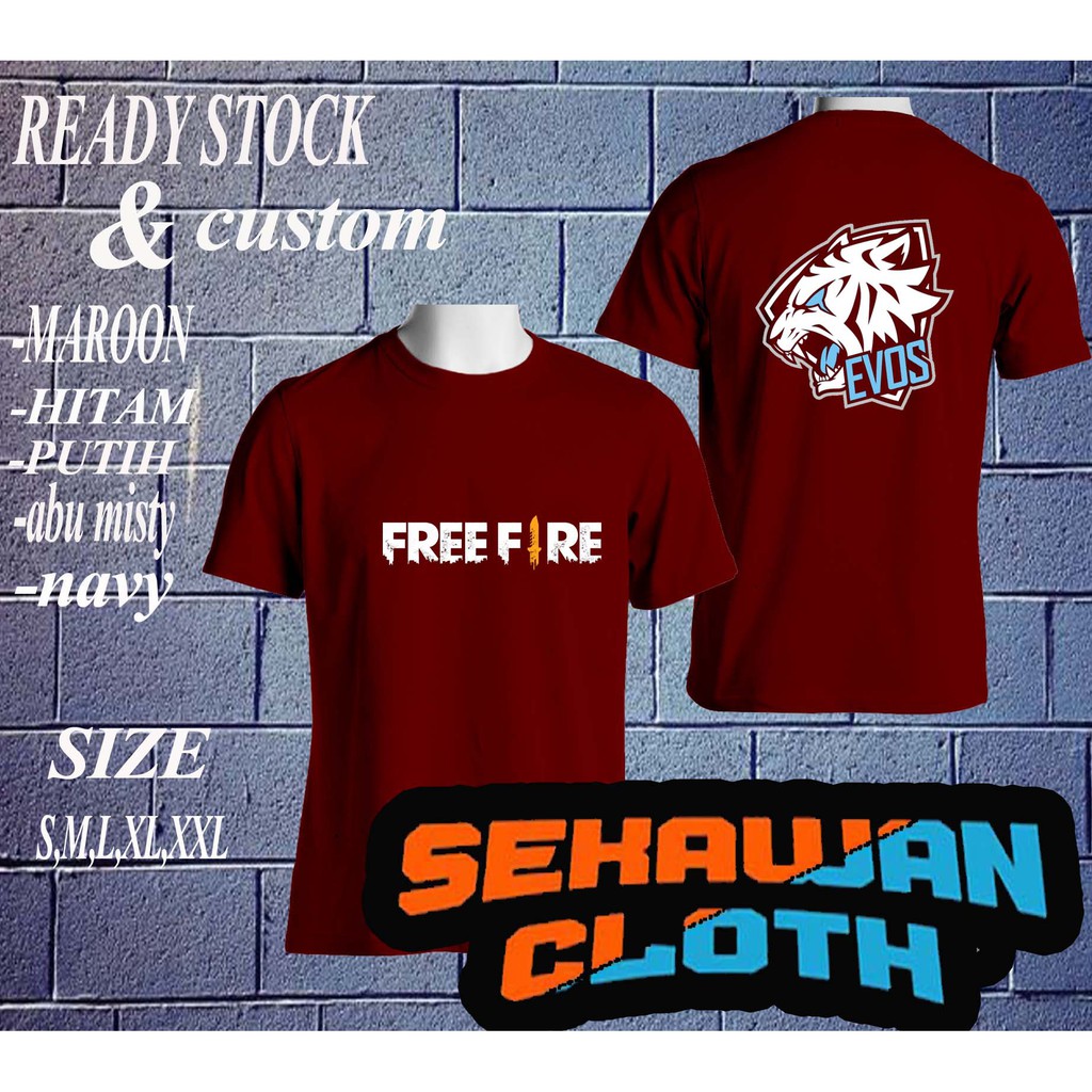 BAJU KAOS FF EVOS - SEKAWAN CLOTHING