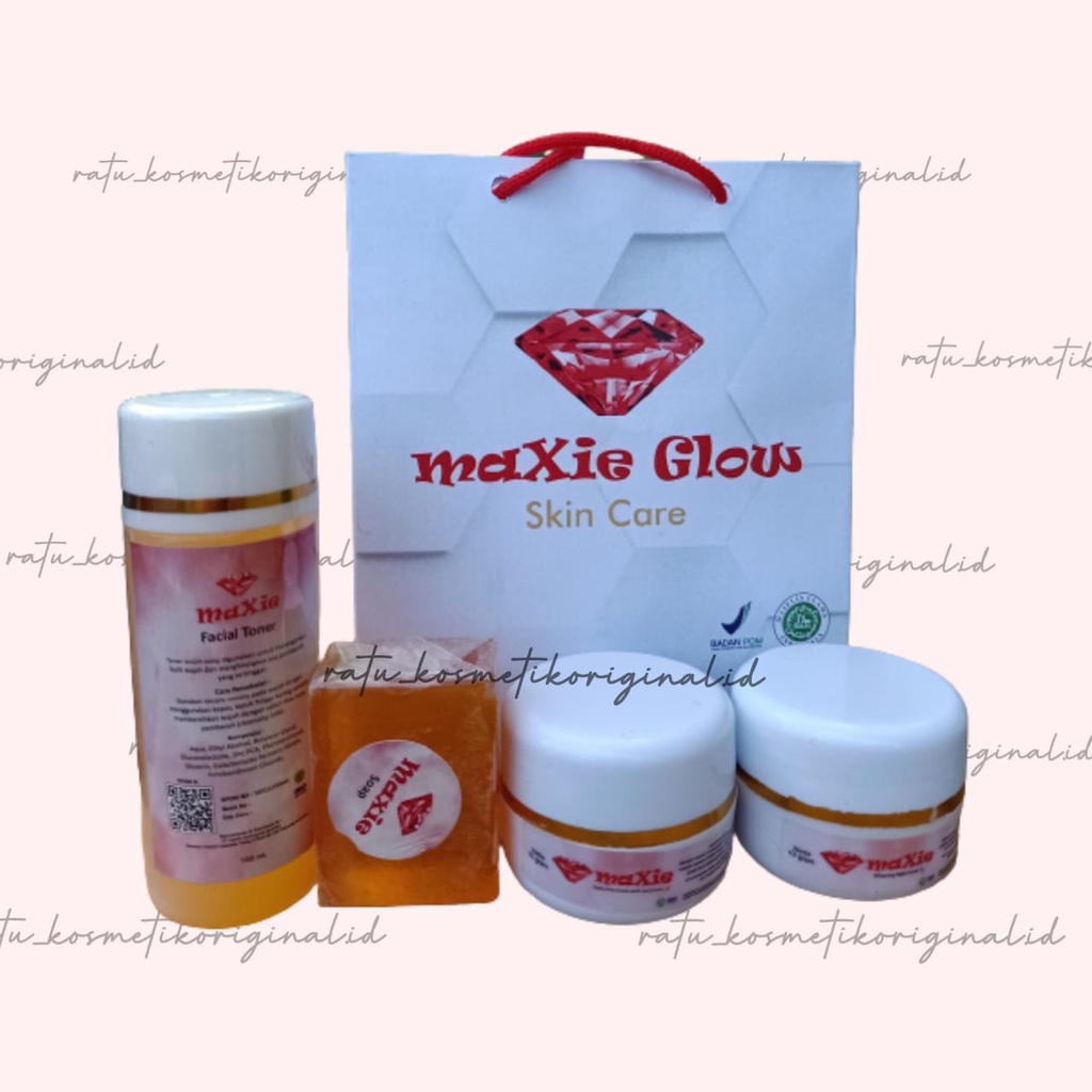 CREAM MAXIE GLOW MAXIE SKINCARE BPOM ORIGINAL 100% AMPUH MEMUTIHKAN KULIT WAJAH AMAN OBAT JERAWAT HA