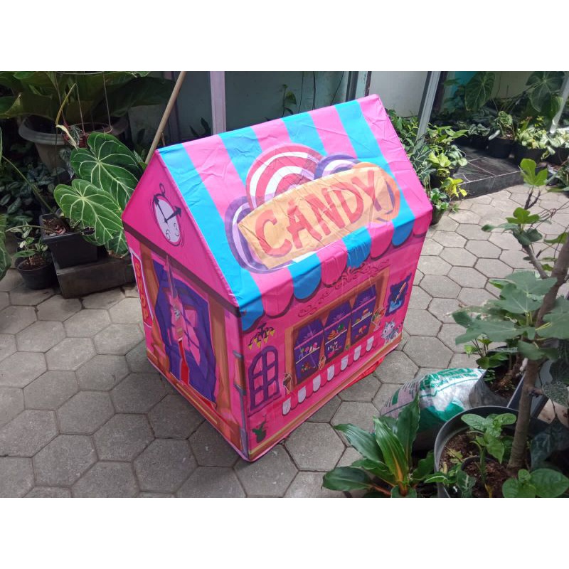 Tenda Anak Candy House Besar Portable Mudah Dibawa Dan Dirangkai