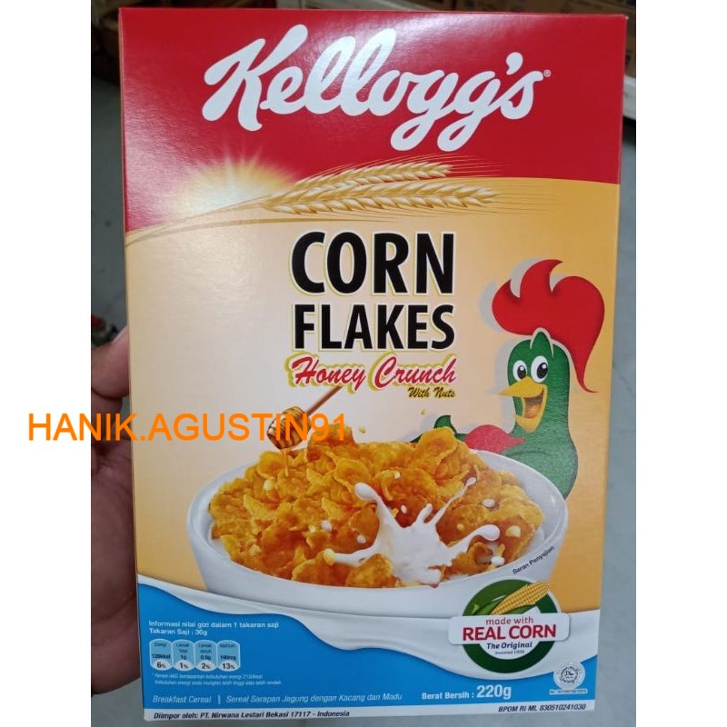

KELLOGGS CORN FLAKES HONEY CRUNCH 220GR KELLOGGS / SEREAL SARAPAN