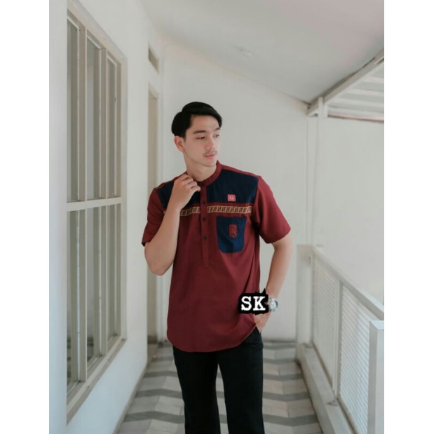 Baju Koko Bordir/Baju Koko Pria/Baju Pria/Fashion Muslim Pria/Gamis Wanita/Midi Dress/Fashion wanita