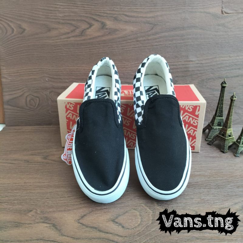 Sepatu Vans Slip On Checkerboard Sidewall / Vans Catur Clasic Sidewall premium / Vans Slip On Checkerboard terlaris