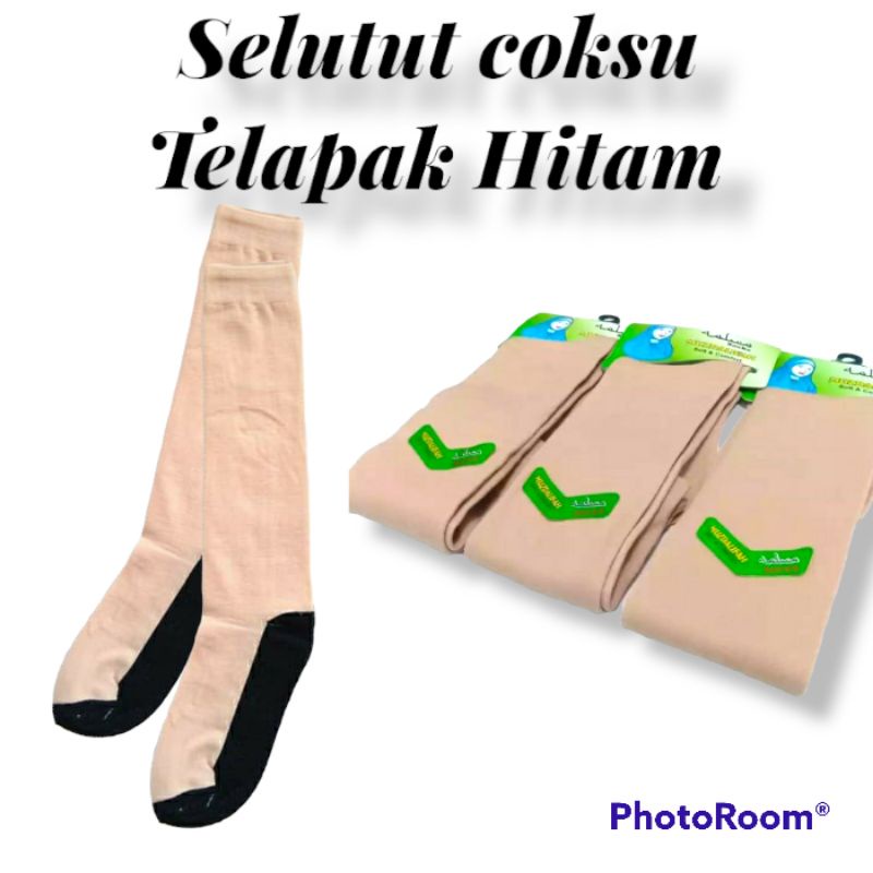 Kaos Kaki Panjang Hitam Polos Bahan Nilon,Katun Spandek Strech Termurah