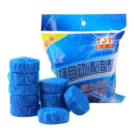 TABLET BIRU PEMBERSIH DAN PEWANGI CLOSET TOILET ISI 10 PCS