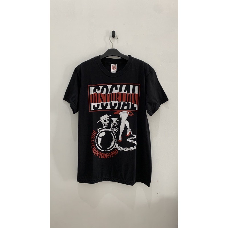 Tshirt Kaos Band Social Distortion Built Up - Rockway 19