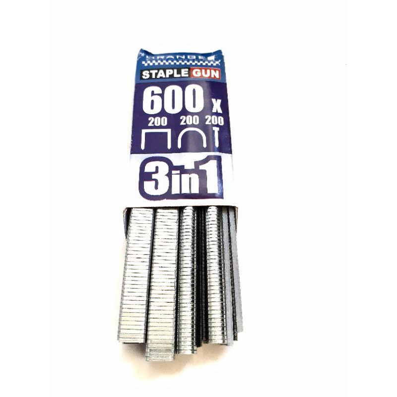 ORANGE Isi Staples Gun 3 in 1 Refill Isi Staples Gun Tembak Hekter  3 in 1