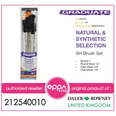 

Kuas Lukis Set High Quality Daler Rowney Graduate Brush SH 212540010
