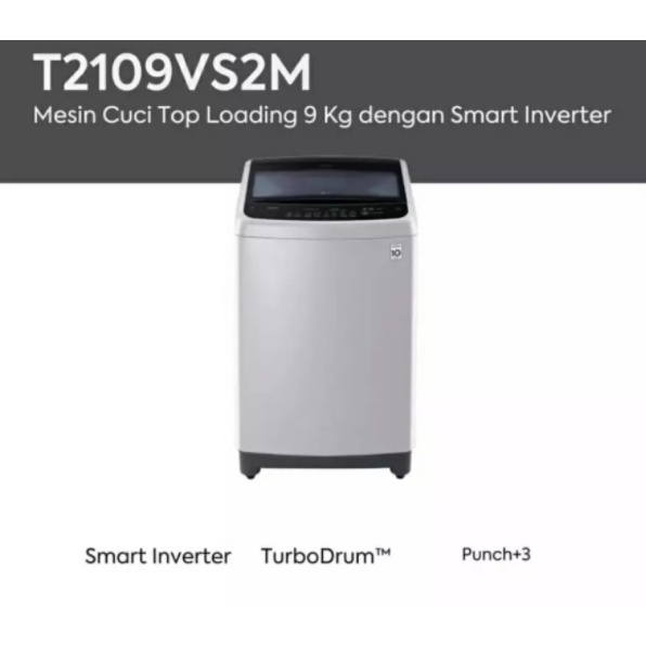 LG Mesin Cuci Top Loading 9KG - T2109VS2M