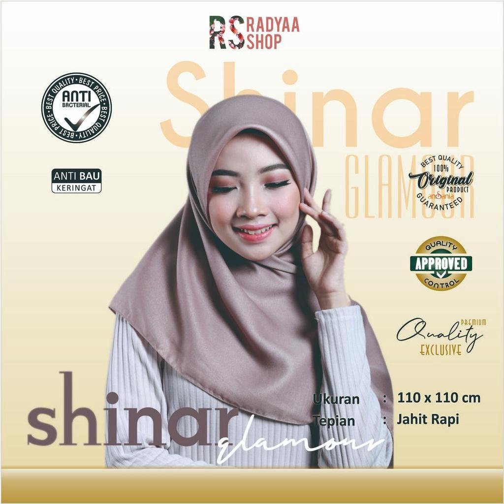 Hijab Shinar Glamour JIlbab Sinar Glitter Kerudung Glowing by Ansania part 2