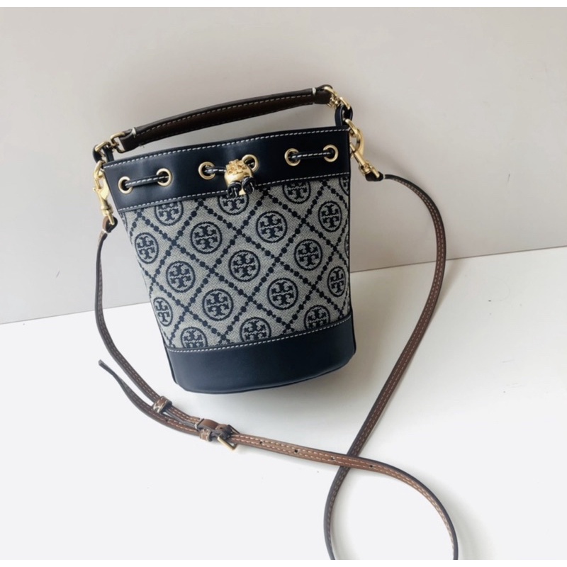 Tory Burch T Monogram Mini Bucket Bag