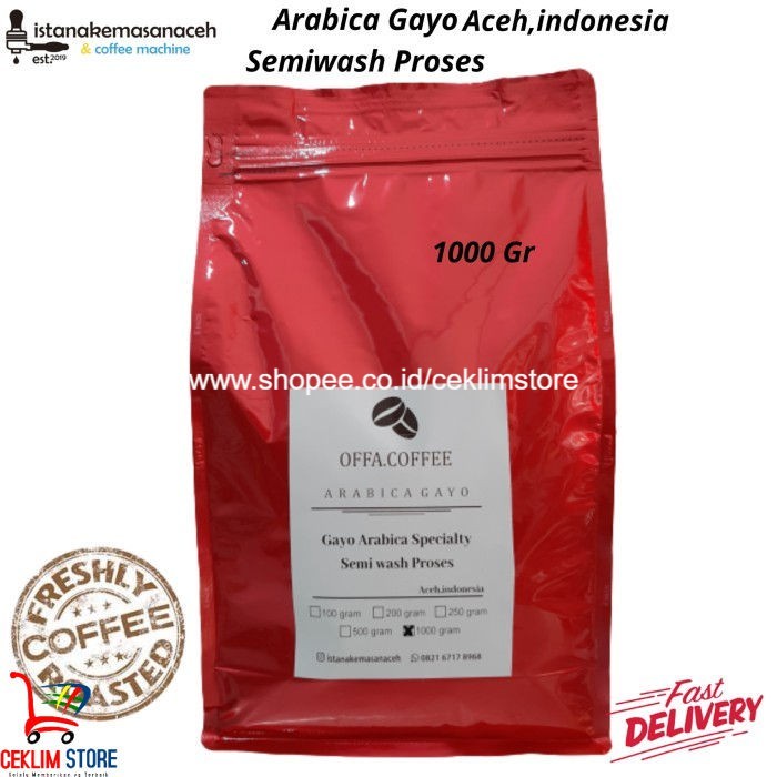 

Gayo Arabica Specialty Offa Coffee |100% Pure|1000Gr|Freshbean