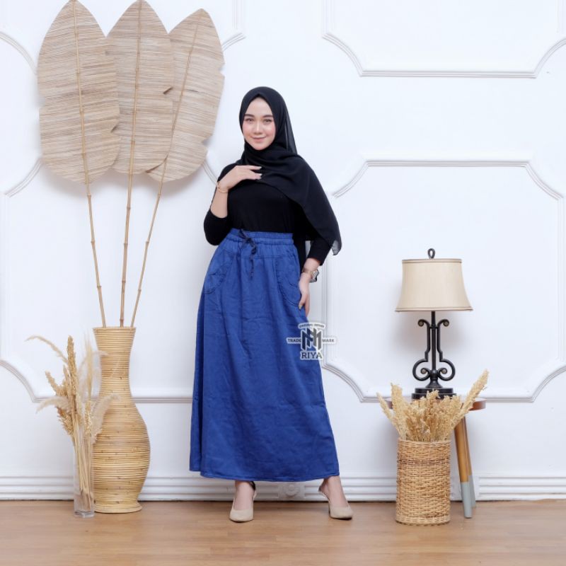 Rok Jeans Rok jeans payung Rok Dewasa Jeans Rok Denim