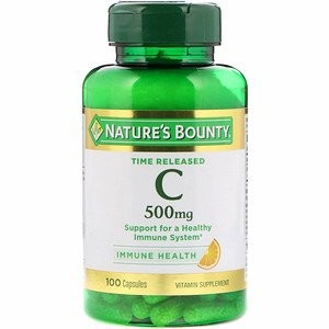 USA Nature's Bounty, Time Released Vitamin C, 500 mg, 100 Capsules