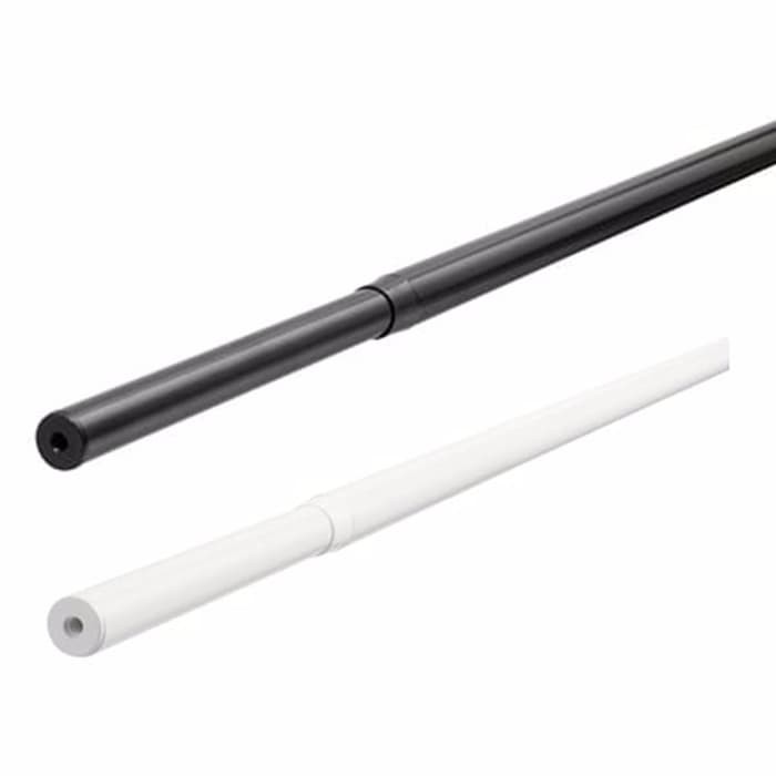 Ikea Racka Batang Tirai Rel Gorden 120-210Cm, Hitam, Putih, Murah
