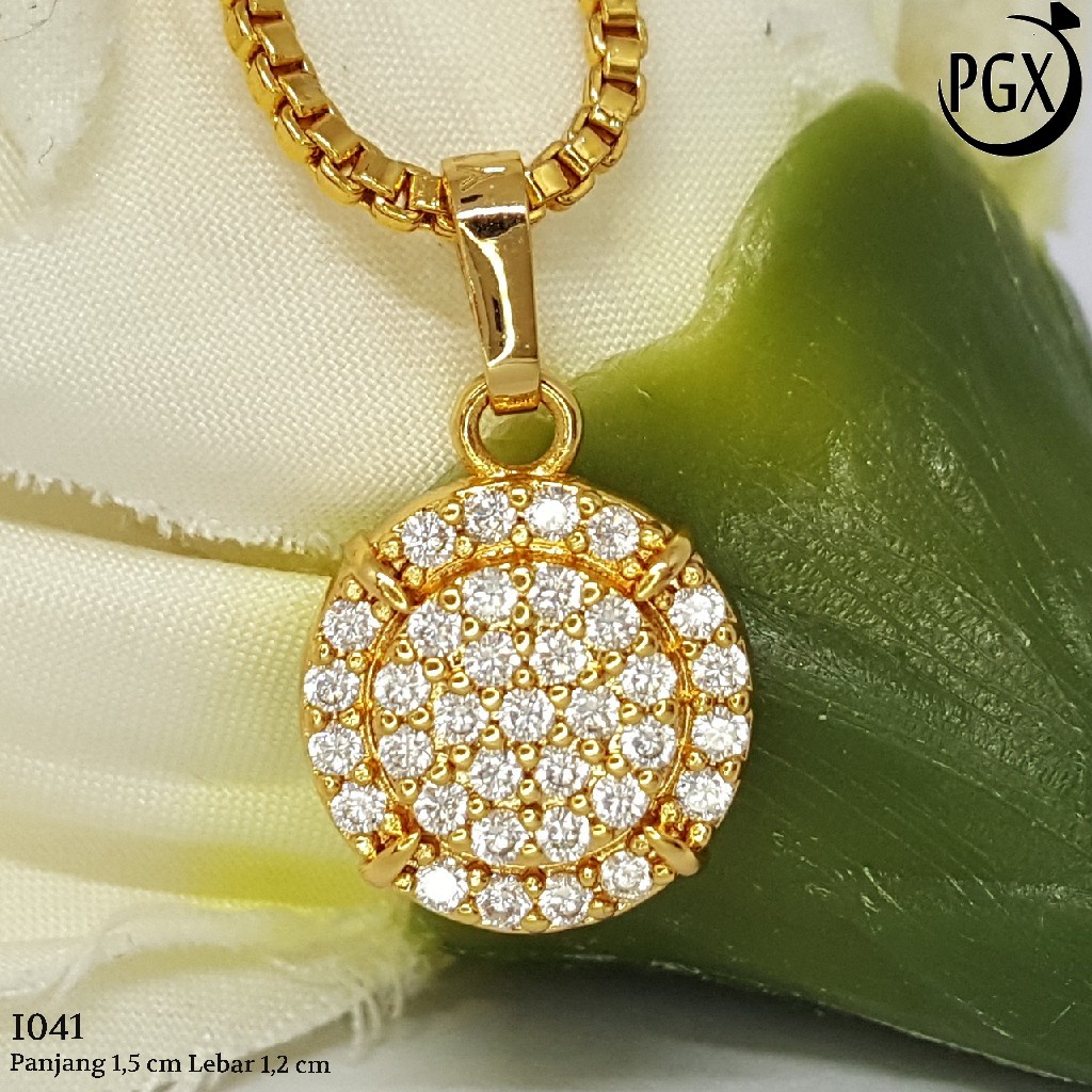 PGX Liontin Kalung Xuping Wanita Aksesoris Fashion Perhiasan Lapis Emas  - I041