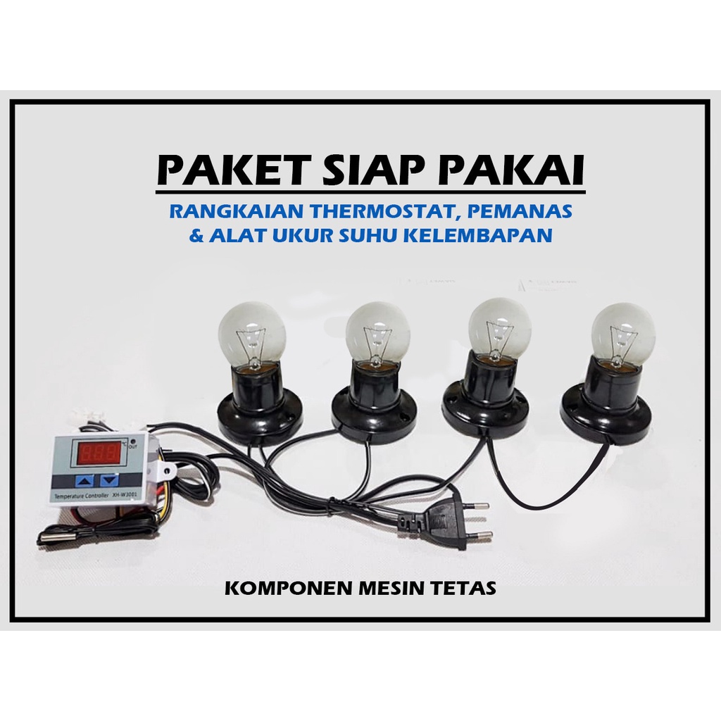 Paket Siap Pakai XH 4P Thermostat Termostat Pemanas Mesin Tetas Telur