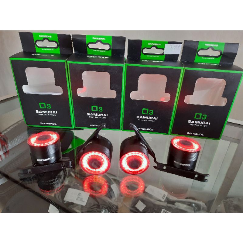 Lampu Sepeda Rockbros Q3 Lampu Belakang Sensor Rem