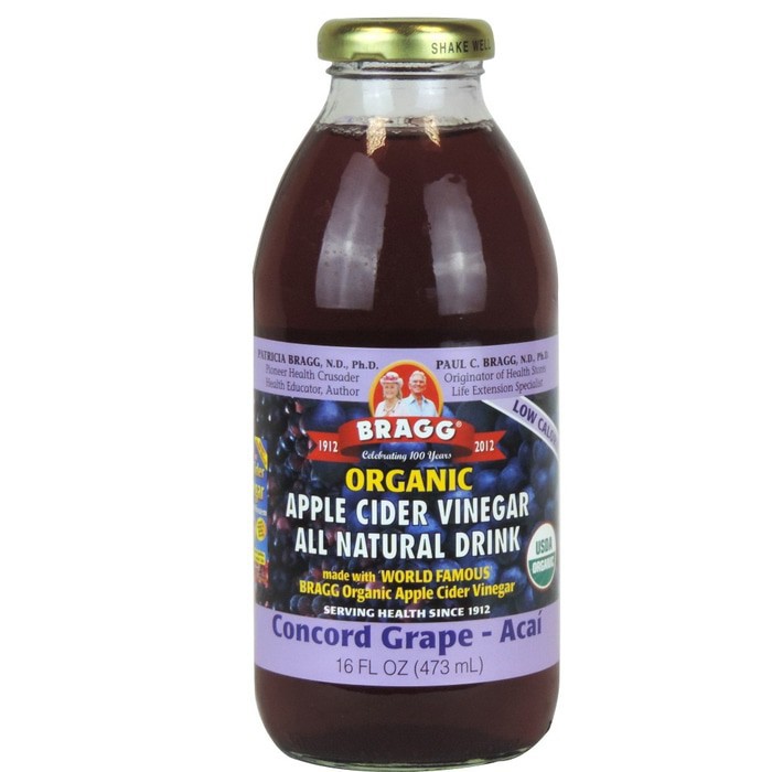 

BRAGGO APLLE CIDER VINEGAR &CONCORD GRAPE -ACAI 16OZ 473ML