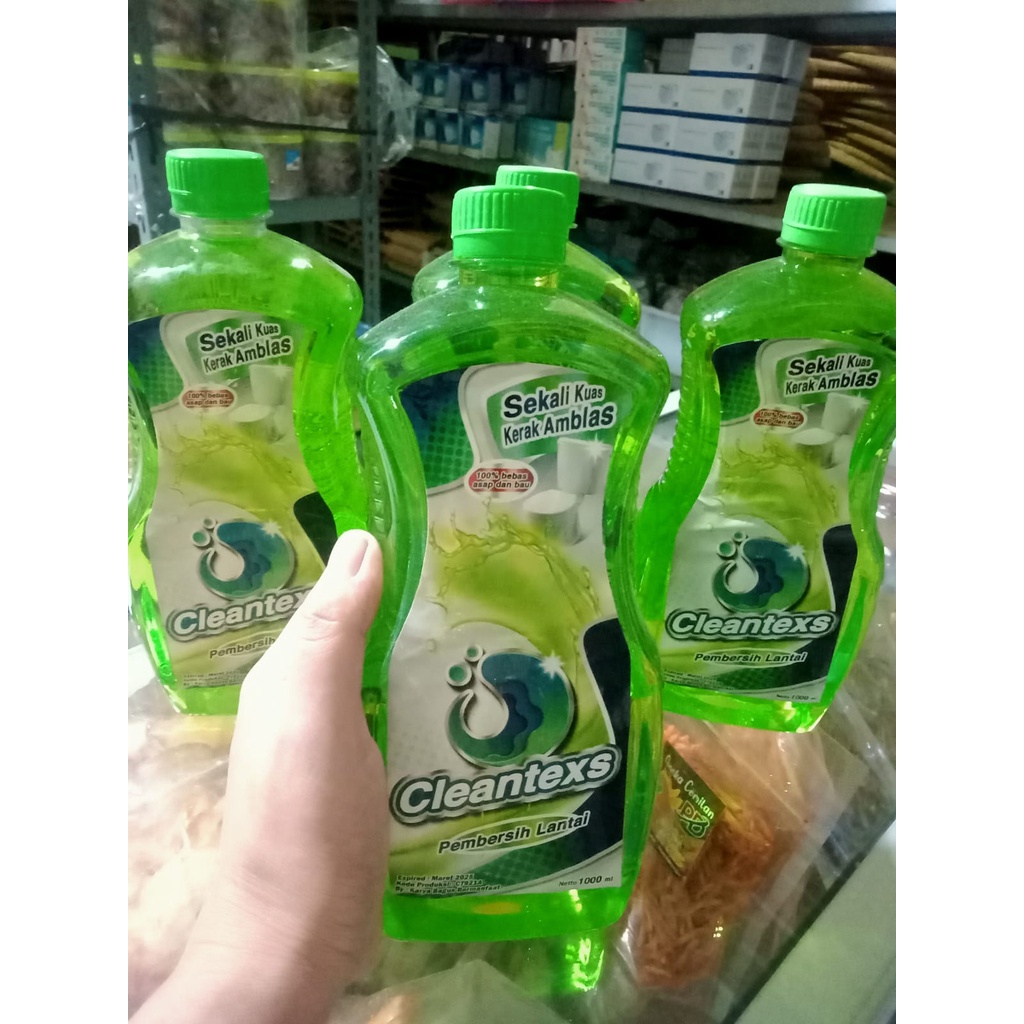 Cleantex 1000 ml / 1 liter clean texs pembersih kerak kamar mandi pembersih porcelain original karya bagus bermanfaat murah