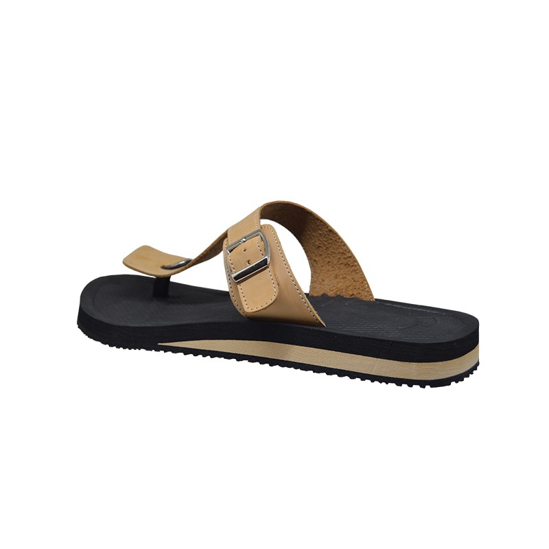 THREE BOX - Sandal Jepit Andromeda Casual Ringan Pria Wanita BeigeBlack ORIGINAL