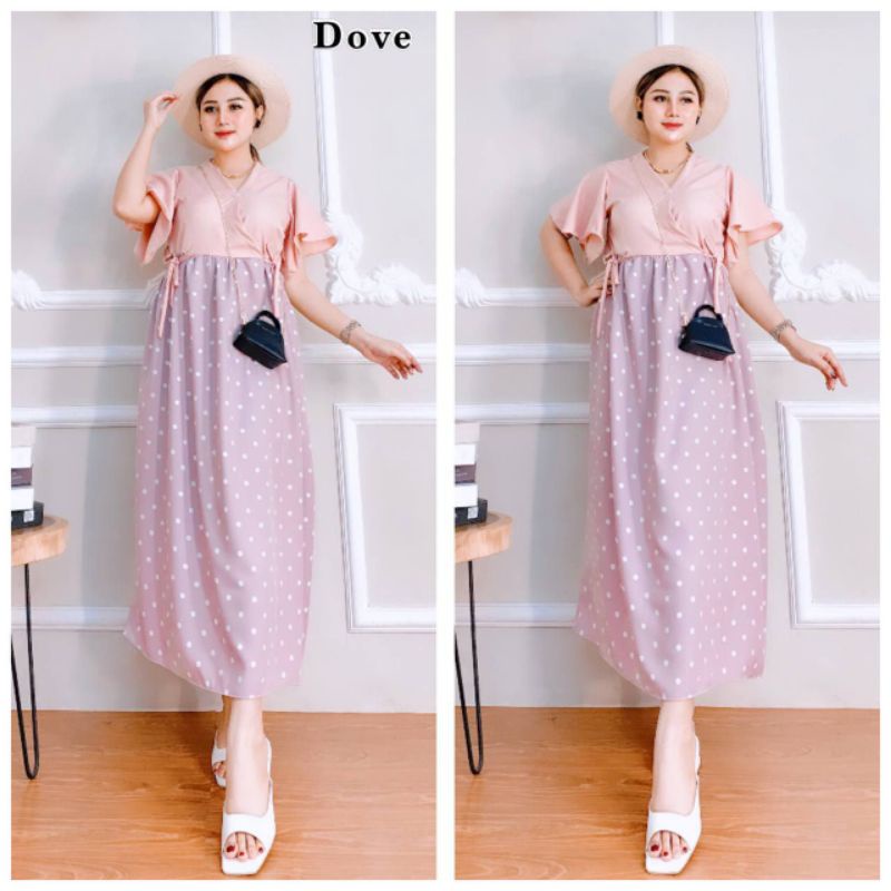 NEW DRES KAREN POLKA//ori homedress solo