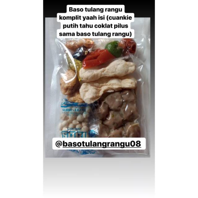 

Baso tulang rangu komplit