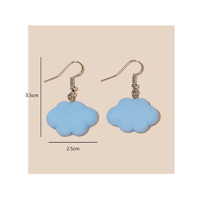 LRC Anting Tusuk Fashion Cloud Resin Alloy Earrings K25112