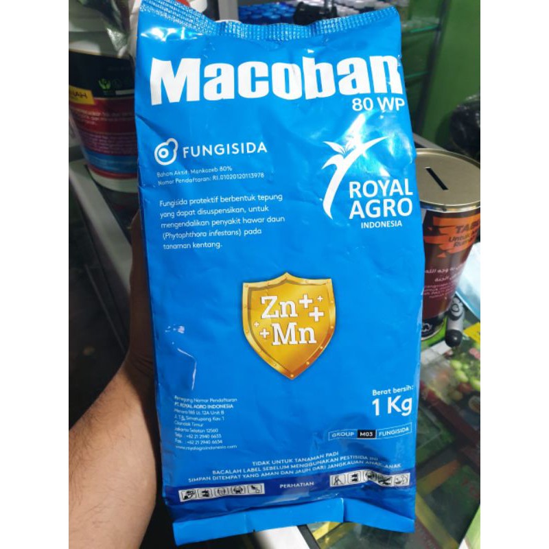

Fungisida MACOBAN BIRU 80WP | 1 kg