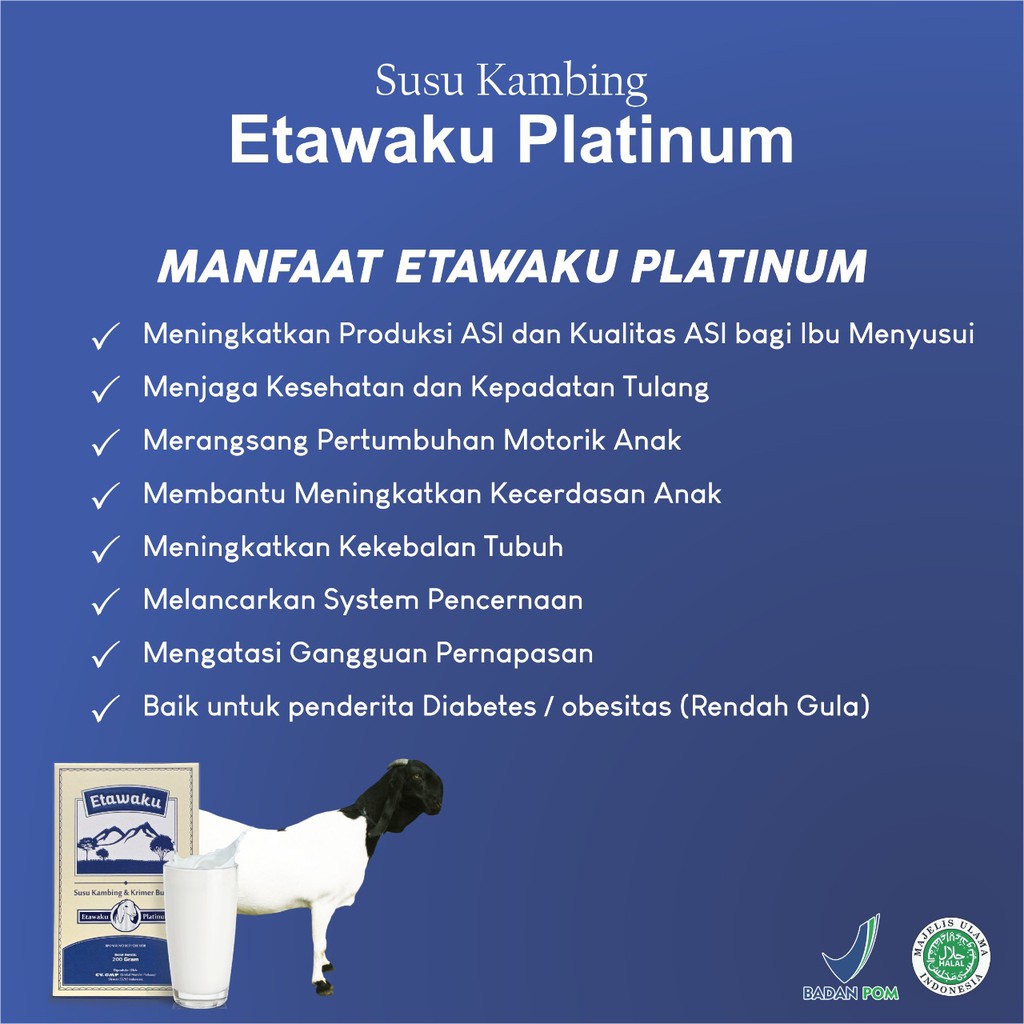 Etawaku Platinum Susu Kambing Melancarkan Sistem Pencernaan Mengatasi Gangguan Pernapasan Indonesia