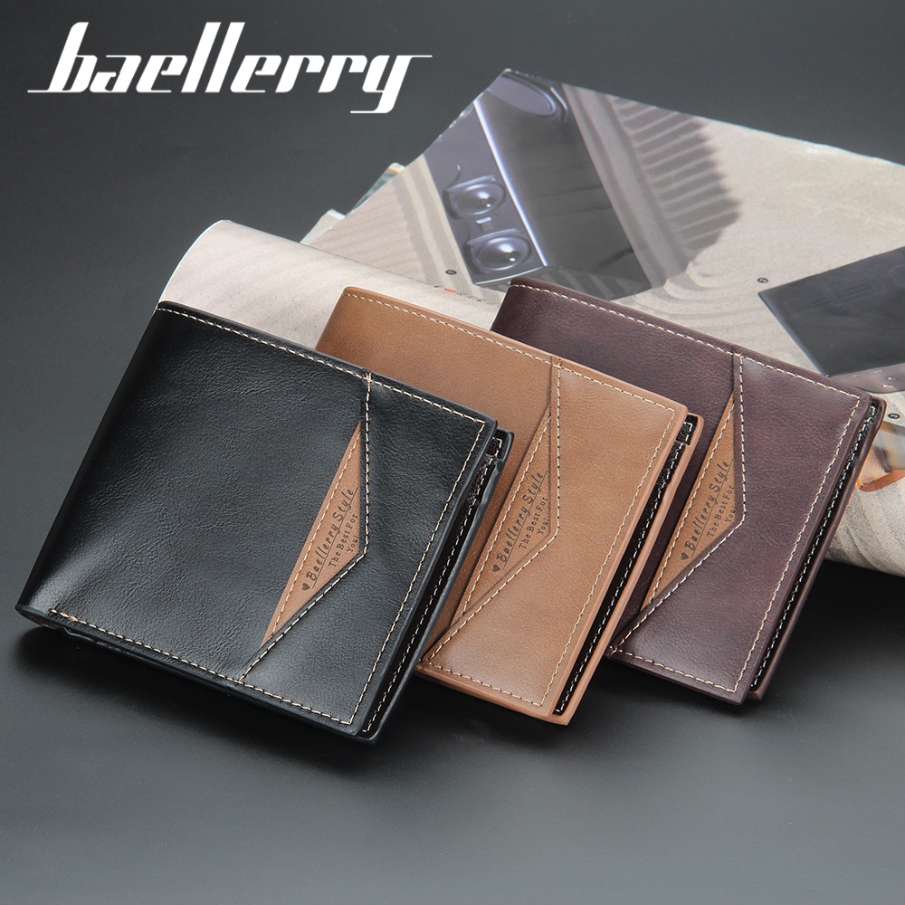 BAELLERRY DR072 Dompet Pria Bahan Kulit PU Leather Premium WATCHKITE WKOS