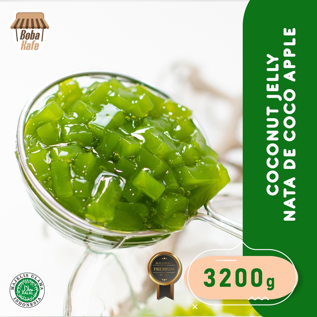 

COCONUT JELLY GREEN APPLE NATA DE COCO APPLE ITPIN 3200gr