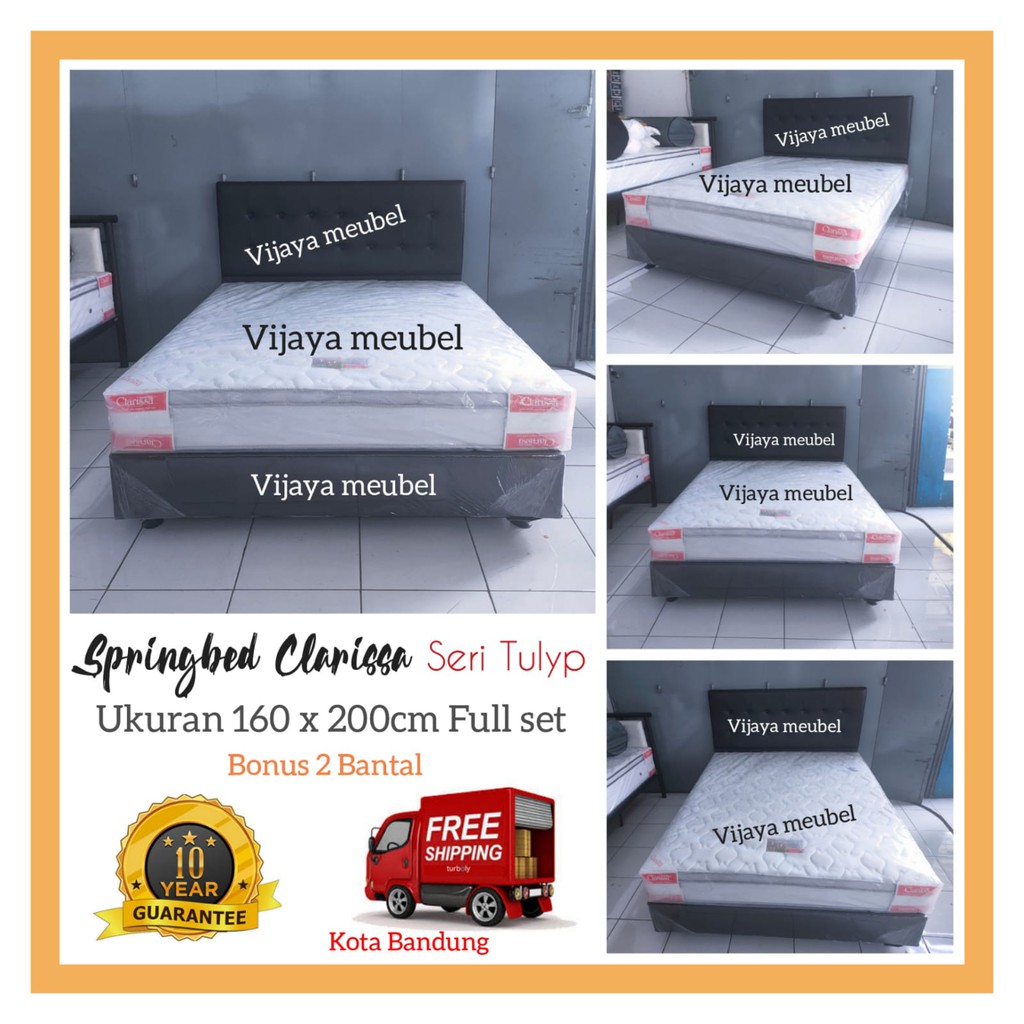 Springbed clarissa tulyp soft & hard 160x200 Fullset