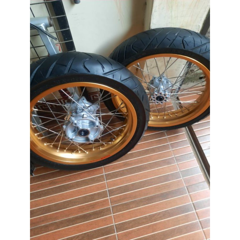 ban set velg set pelah pelek pelk set supermoto Honda crf150L pnp crf150L