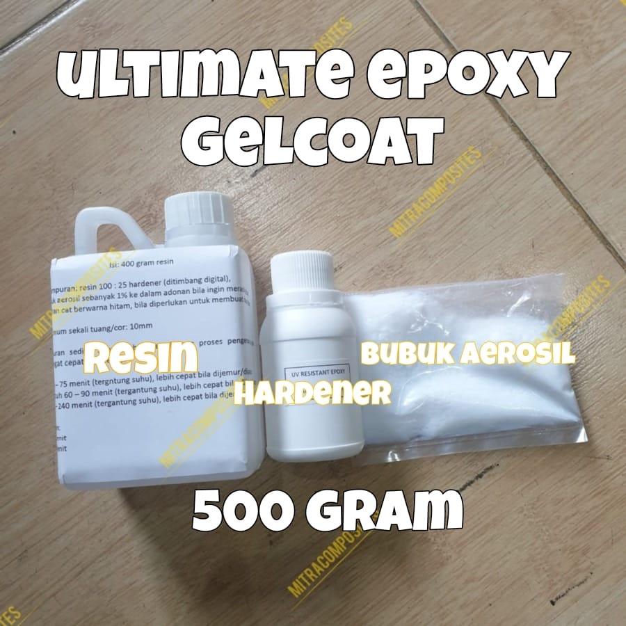 Rapid Fast Epoxy resin epoksi basecoat bening carbon  gelcoat karbon coating skinning lem