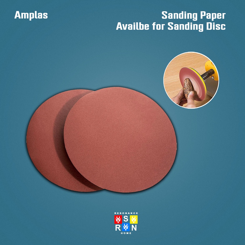 Amplas / Ampelas Tempel Velcro 4&quot; Grit 10 Tipe Resonance Home