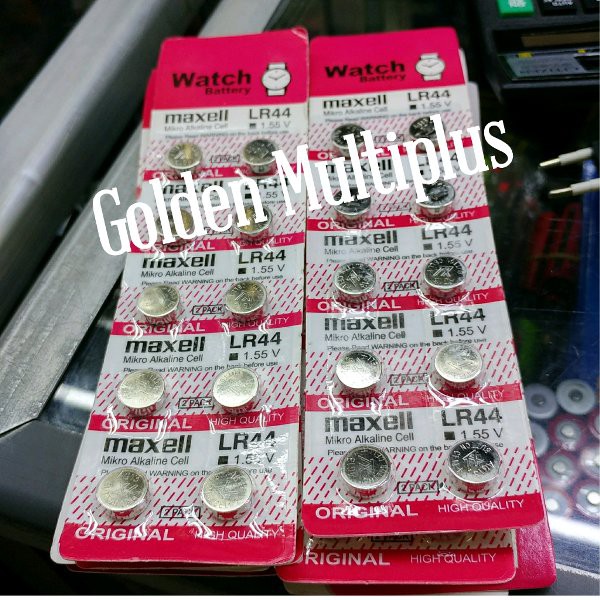 Batre LR44 Batre Kancing Bulat Pipih Gepeng Kecil Baterai Bateri