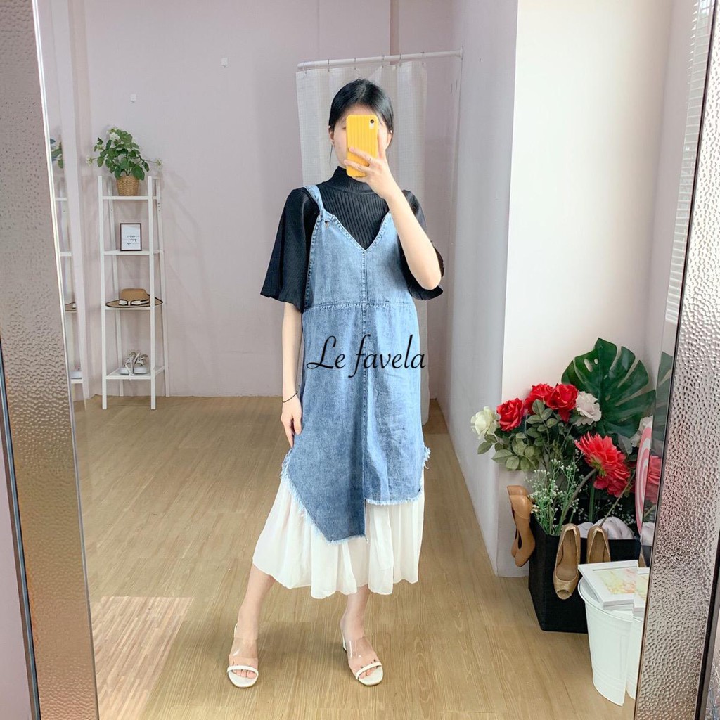 READYSTOCK  Artica Denim Overall / overall denim wanita.