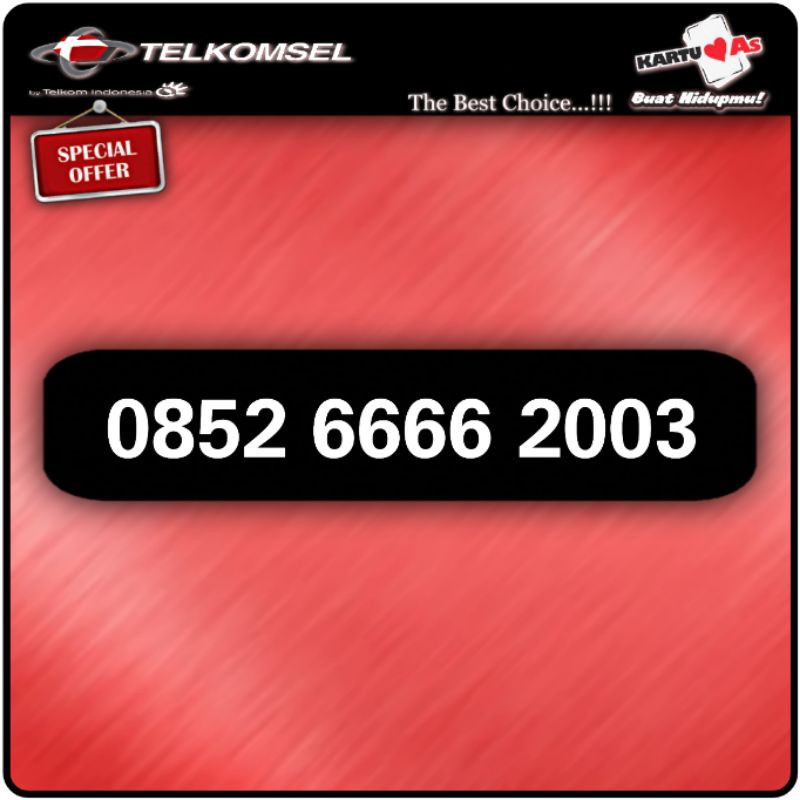nomor cantik as telkomsel kartu as tahun lahir 2003 murah