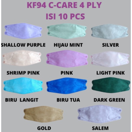 Kf94 C-Care 4 Ply Warna-Warni Murah