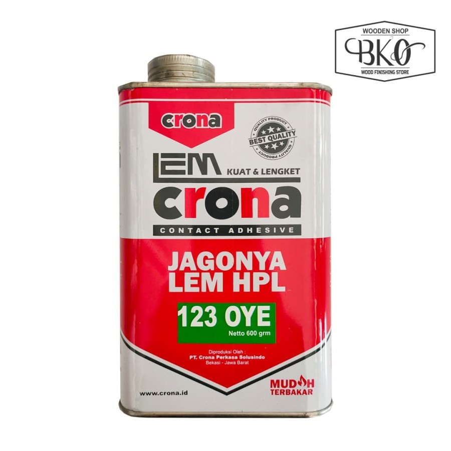 

Lem kuning crona 123 lem oye lem hpl 600gr