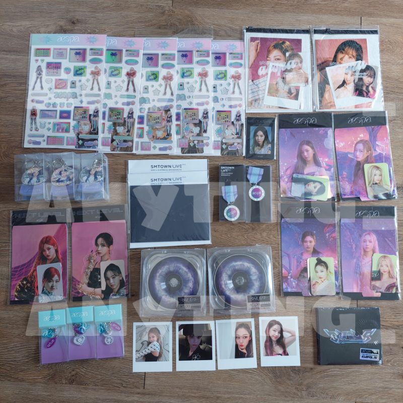 AESPA ALBUM PHOTOCARD MERCHANDISE PC HOLOGRAM LENTI EPOXY ACRYLIC SHAKER KEYRING POLAROID PHOTOPACK 