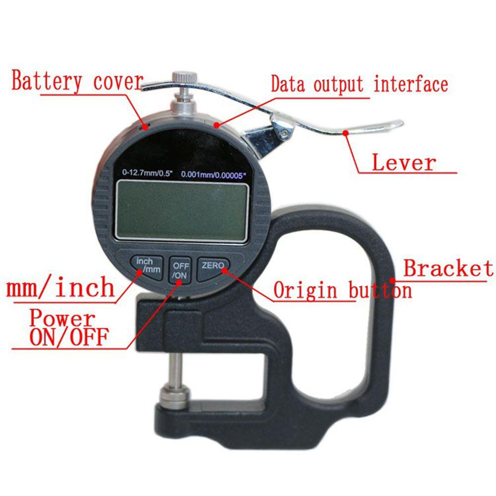 Top Thickness Tester Mesure Alat Instrumen Indicator Gauge Micrometer Elektronik Dial Indicator Gauge Micrometer Digital