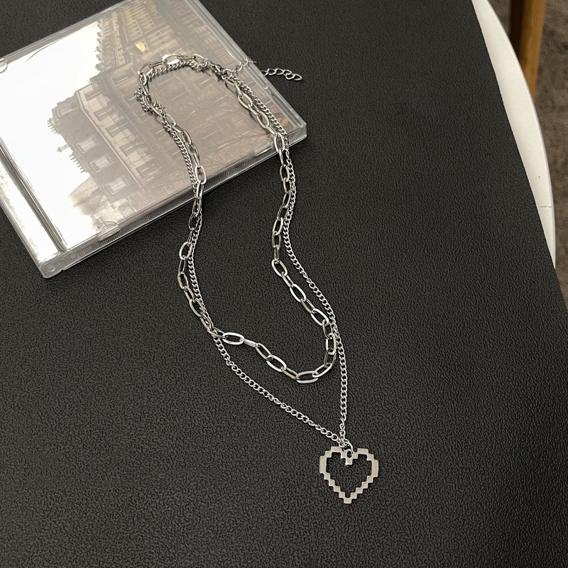 Double Necklace Accessories Simple Chain Personality